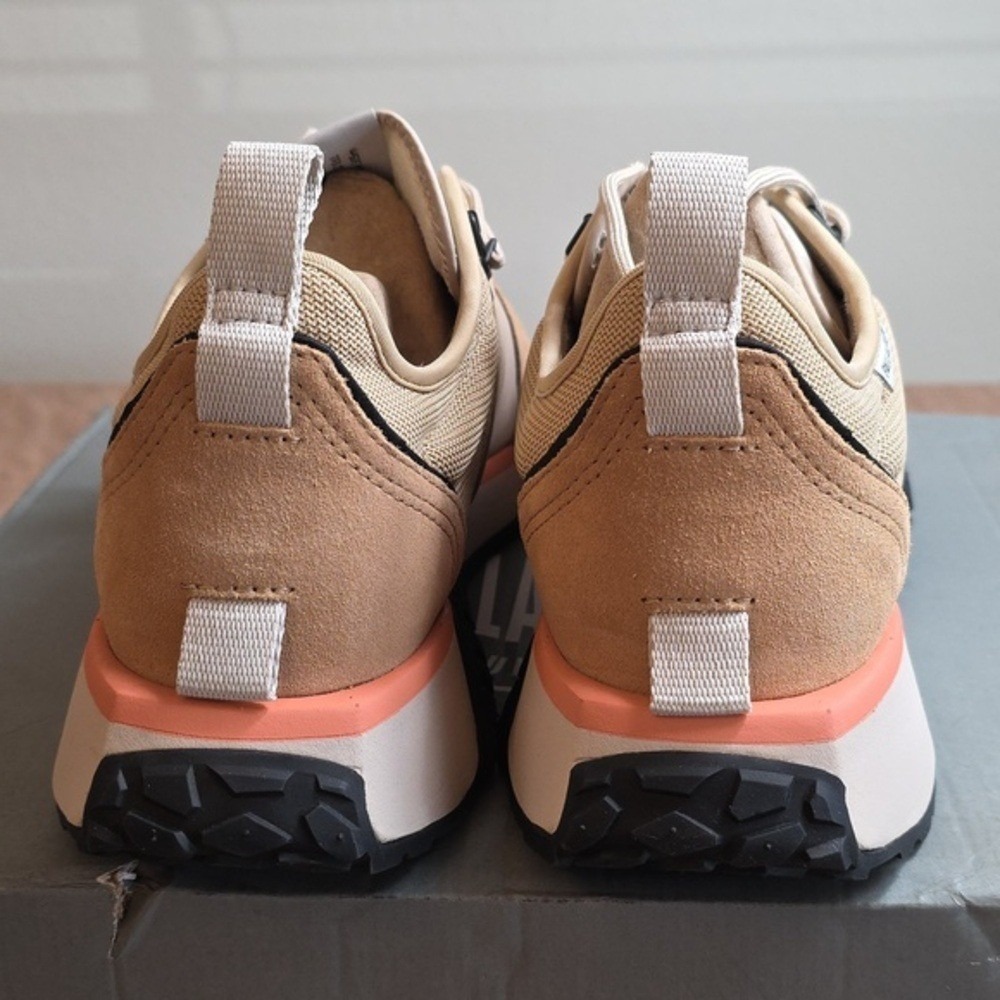Palladium Sport Low Top Sneakers Beige Coral Chunky Sole Comfort Streetwear 11 M - Picture 5 of 11